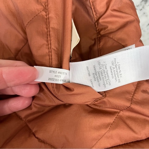 Madewell warm umber Reversible Sherpa Puffer full zip jacket NC574 Size XXS - Picture 13 of 15